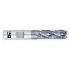 5/8 x 5/8 x 2-1/2 x 4-5/8 4 Fl HSS-CO Roughing Non-Center Cutting End Mill -  TiCN - Apex Tool & Supply