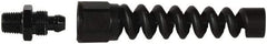 Legacy - Black Anodized Aluminum Air Hose End Fitting & Air Hose Bend Restrictor - 1/4 MNPT - Apex Tool & Supply