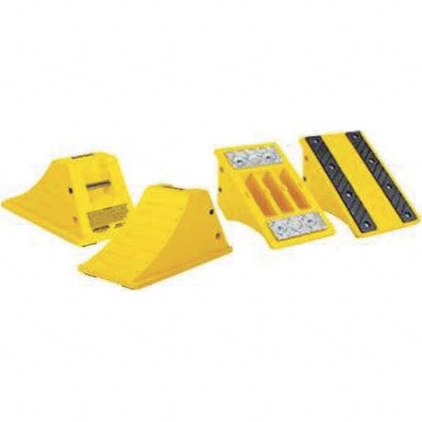 Checkers - Wheel Chocks Width (Inch): 8-1/2 Height (Inch): 8-1/4 - Apex Tool & Supply