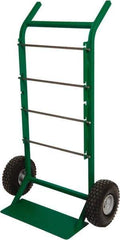 Greenlee - 200 Lb Capacity 48" OAH Hand Truck - Steel Handle, Steel, Solid Rubber Tread with Solid Plastic Hub Wheels - Apex Tool & Supply