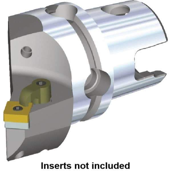 Kennametal - Right Hand Cut, Size KM80, SN.. Insert Compatiblity, Internal or External Modular Turning & Profiling Cutting Unit Head - 53mm Ctr to Cutting Edge, 86mm Head Length, Through Coolant, Series M-Clamping - Apex Tool & Supply
