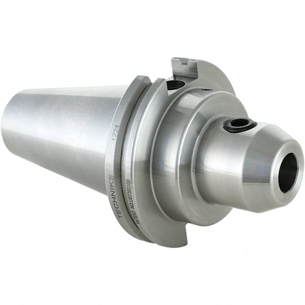 Techniks - CAT50 Dual Contact Taper Shank 1-1/4" Hole End Mill Holder/Adapter - Apex Tool & Supply