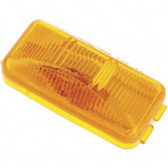 Truck-Lite - 2-1/2" Long, 0.33 Amp, Incandescent Side Marker Light Kit - 12 Volts, Yellow - Apex Tool & Supply