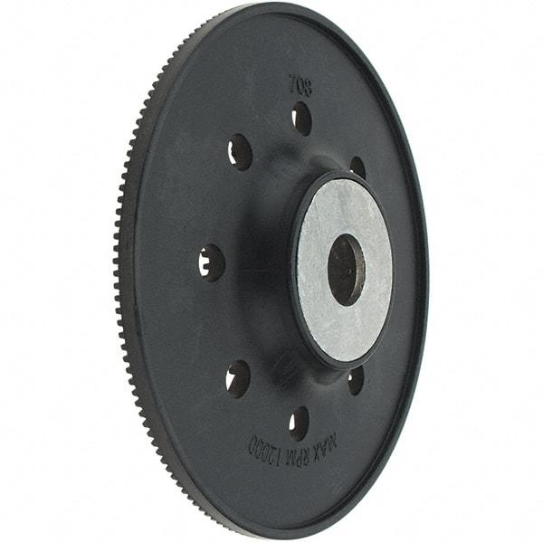 Made in USA - 5" Diam Disc Backing Ribber Backing Pad - Apex Tool & Supply