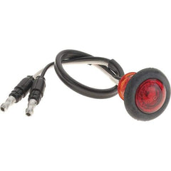 Truck-Lite - 3/4" Long, 0.05 Amp, LED Side Marker Light Kit - 12 Volts, Red - Apex Tool & Supply