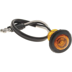 Truck-Lite - 3/4" Long, 0.05 Amp, LED Side Marker Light Kit - 12 Volts, Yellow - Apex Tool & Supply