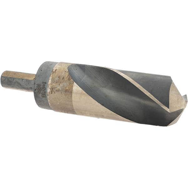 Made in USA - 1-5/16" High Speed Steel, 118° Point, Round with Flats Shank Maintenance Drill Bit - Apex Tool & Supply
