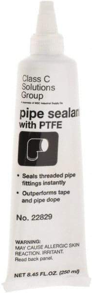 Made in USA - 250 mL Tube Thread Sealant - PTFE Based, 400°F Max Working Temp - Apex Tool & Supply