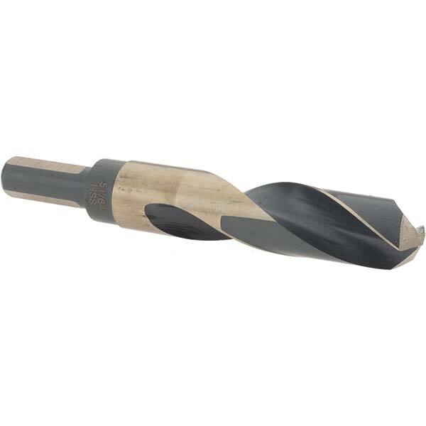 Made in USA - 51/64" High Speed Steel, 135° Point, Round with Flats Shank Maintenance Drill Bit - Apex Tool & Supply