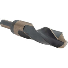 Made in USA - 15/16" High Speed Steel, 135° Point, Round with Flats Shank Maintenance Drill Bit - Apex Tool & Supply