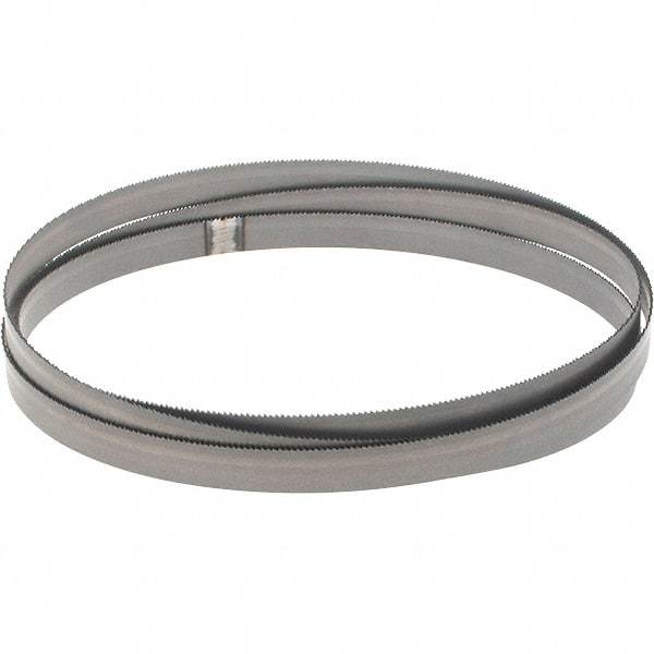 M.K. MORSE - 18 TPI, 5' 4-1/2 Long x 1/2" Wide x 0.025" Thick, Welded Band Saw Blade - Bi-Metal, Toothed Edge, Raker Tooth Set, Flexible Back, Contour Cutting - Apex Tool & Supply