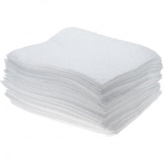 Brady SPC Sorbents - 15.5 Gal Capacity per Package, Oil Only Pad - 18" Long x 15" Wide, White - Apex Tool & Supply