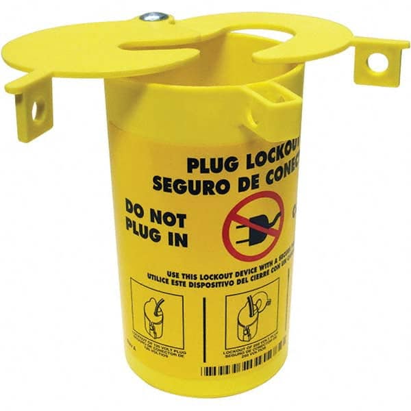 Brady - Electrical Equipment Lockouts Type: Plug Lockout Maximum Cord Diameter (Decimal Inch): 1/4 - Apex Tool & Supply