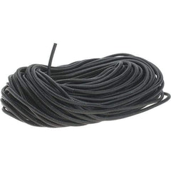 Value Collection - 0.27" ID, Black/Gray Nylon Corrugated Cable Sleeve - 250' Coil Length, -40 to 300°F - Apex Tool & Supply