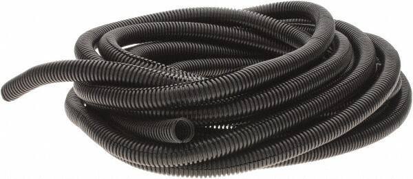 Value Collection - 25' Long, Flexible Wire Loom Conduit - Plastic, 1/2" ID - Apex Tool & Supply