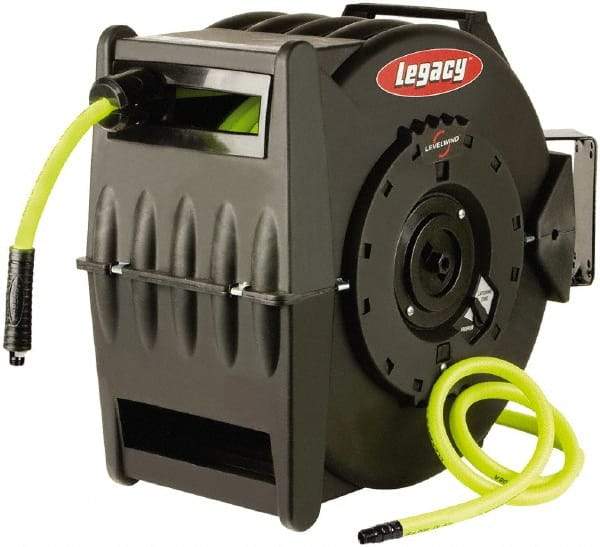 Legacy - 75' Spring Retractable Hose Reel - 300 psi, Hose Included - Apex Tool & Supply
