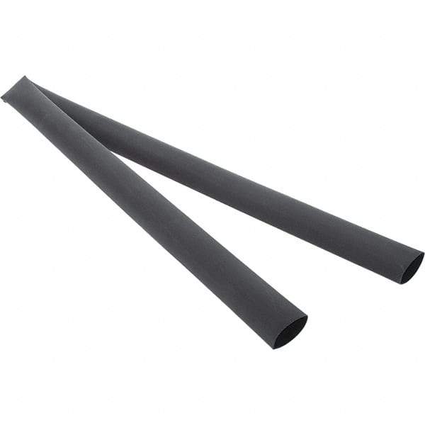 Value Collection - 48" Long Heat Shrink Electrical Tubing - Black - Apex Tool & Supply