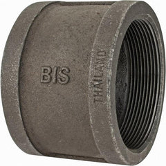 Value Collection - Class 150, 4" Black Pipe Coupling (Right Hand) - Threaded, Malleable Iron - Apex Tool & Supply