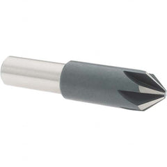 Value Collection - 5/8" Head Diam, 1/2" Shank Diam, 6 Flute 82° High Speed Steel Countersink - Apex Tool & Supply