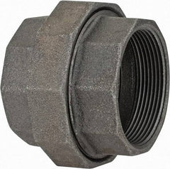 Value Collection - Class 150, 3" Black Pipe Union - Threaded, Malleable Iron - Apex Tool & Supply