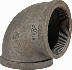Value Collection - Size 4", Class 150, Malleable Iron Black Pipe 90° Elbow - 150 psi, Threaded End Connection - Apex Tool & Supply