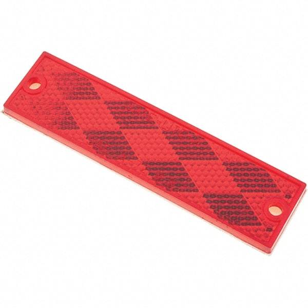 Truck-Lite - 1-1/4" Long x 4-5/16" Wide, Red Lens & Reflector - Acrylic - Apex Tool & Supply