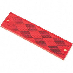 Truck-Lite - 1-1/4" Long x 4-5/16" Wide, Red Lens & Reflector - Acrylic - Apex Tool & Supply