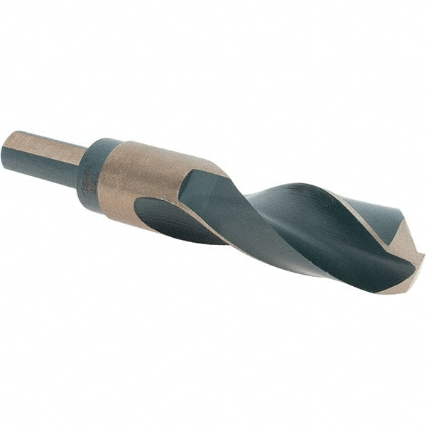 Made in USA - 7/8" High Speed Steel, 135° Point, Round with Flats Shank Maintenance Drill Bit - Apex Tool & Supply