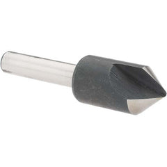 Value Collection - 1/2" Head Diam, 1/4" Shank Diam, 1 Flute 82° High Speed Steel Countersink - Apex Tool & Supply