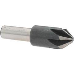 Value Collection - 3/4" Head Diam, 1/2" Shank Diam, 6 Flute 82° High Speed Steel Countersink - Apex Tool & Supply