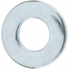 Value Collection - M8 Screw, Grade 12.9 Steel Standard Flat Washer - 9mm ID x 18.5mm OD, 1.6mm Thick, Zinc-Plated Finish - Apex Tool & Supply