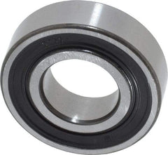 SKF - 15mm Bore Diam, 32mm OD, Double Seal Deep Groove Radial Ball Bearing - 9mm Wide, 1 Row, Round Bore, 2,850 Nm Static Capacity, 5,850 Nm Dynamic Capacity - Apex Tool & Supply