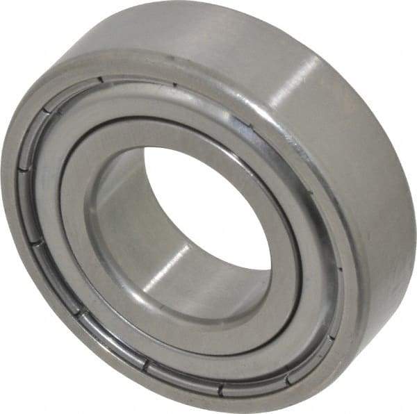 SKF - 20mm Bore Diam, 42mm OD, Double Shield Deep Groove Radial Ball Bearing - 12mm Wide, 1 Row, Round Bore, 5,000 Nm Static Capacity, 9,950 Nm Dynamic Capacity - Apex Tool & Supply