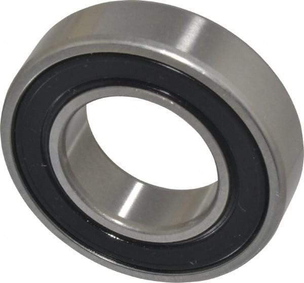 SKF - 25mm Bore Diam, 47mm OD, Double Seal Deep Groove Radial Ball Bearing - 12mm Wide, 1 Row, Round Bore, 6,550 Nm Static Capacity, 11,900 Nm Dynamic Capacity - Apex Tool & Supply
