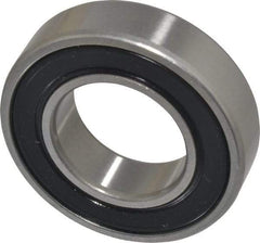 SKF - 25mm Bore Diam, 47mm OD, Double Seal Deep Groove Radial Ball Bearing - 12mm Wide, 1 Row, Round Bore, 6,550 Nm Static Capacity, 11,900 Nm Dynamic Capacity - Apex Tool & Supply