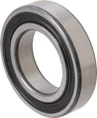 SKF - 35mm Bore Diam, 62mm OD, Double Seal Deep Groove Radial Ball Bearing - 14mm Wide, 1 Row, Round Bore, 10,200 Nm Static Capacity, 16,800 Nm Dynamic Capacity - Apex Tool & Supply