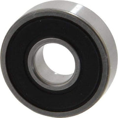 SKF - 8mm Bore Diam, 22mm OD, Double Seal Deep Groove Radial Ball Bearing - 7mm Wide, 1 Row, Round Bore, 1,370 Nm Static Capacity, 3,450 Nm Dynamic Capacity - Apex Tool & Supply