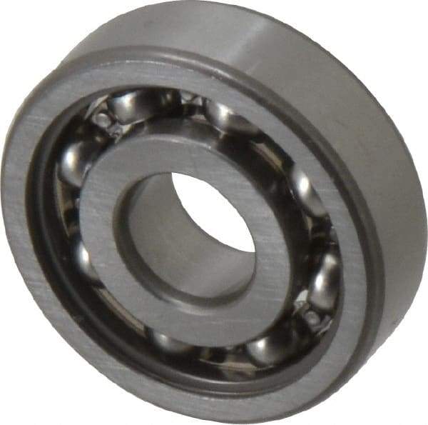 SKF - 10mm Bore Diam, 30mm OD, Open Deep Groove Radial Ball Bearing - 9mm Wide, 1 Row, Round Bore, 2,360 Nm Static Capacity, 5,400 Nm Dynamic Capacity - Apex Tool & Supply