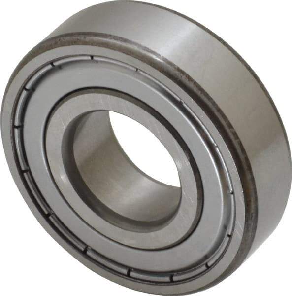 SKF - 20mm Bore Diam, 47mm OD, Double Shield Deep Groove Radial Ball Bearing - 14mm Wide, 1 Row, Round Bore, 6,550 Nm Static Capacity, 13,500 Nm Dynamic Capacity - Apex Tool & Supply