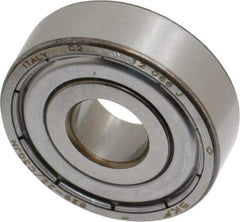 SKF - 9mm Bore Diam, 26mm OD, Double Shield Deep Groove Radial Ball Bearing - 8mm Wide, 1 Row, Round Bore, 1,960 Nm Static Capacity, 4,750 Nm Dynamic Capacity - Apex Tool & Supply