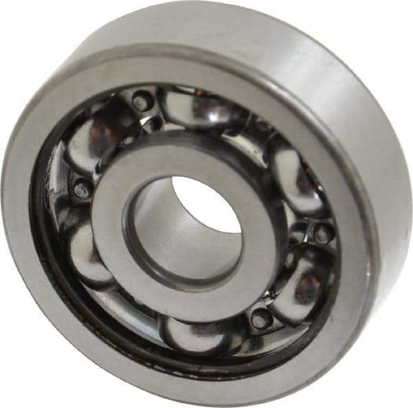 SKF - 10mm Bore Diam, 35mm OD, Open Deep Groove Radial Ball Bearing - 11mm Wide, 1 Row, Round Bore, 3,400 Nm Static Capacity, 8,520 Nm Dynamic Capacity - Apex Tool & Supply