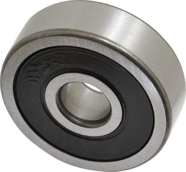 SKF - 10mm Bore Diam, 35mm OD, Double Seal Deep Groove Radial Ball Bearing - 11mm Wide, 1 Row, Round Bore, 3,400 Nm Static Capacity, 8,520 Nm Dynamic Capacity - Apex Tool & Supply
