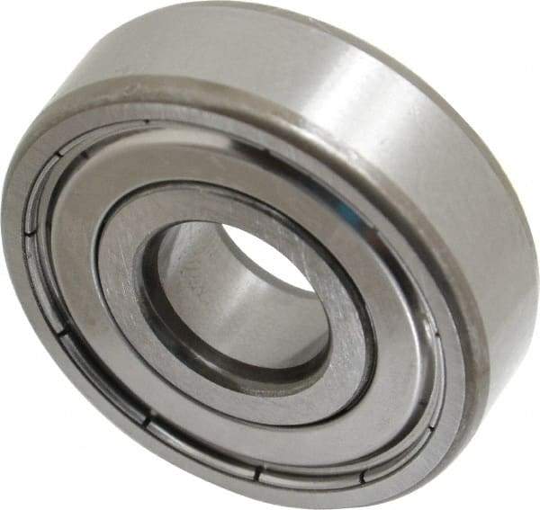 SKF - 15mm Bore Diam, 42mm OD, Double Shield Deep Groove Radial Ball Bearing - 13mm Wide, 1 Row, Round Bore, 5,400 Nm Static Capacity, 11,900 Nm Dynamic Capacity - Apex Tool & Supply