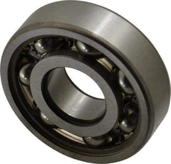SKF - 20mm Bore Diam, 52mm OD, Open Deep Groove Radial Ball Bearing - 15mm Wide, 1 Row, Round Bore, 7,800 Nm Static Capacity, 16,800 Nm Dynamic Capacity - Apex Tool & Supply