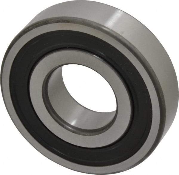 SKF - 30mm Bore Diam, 72mm OD, Double Seal Deep Groove Radial Ball Bearing - 19mm Wide, 1 Row, Round Bore, 16,000 Nm Static Capacity, 29,600 Nm Dynamic Capacity - Apex Tool & Supply