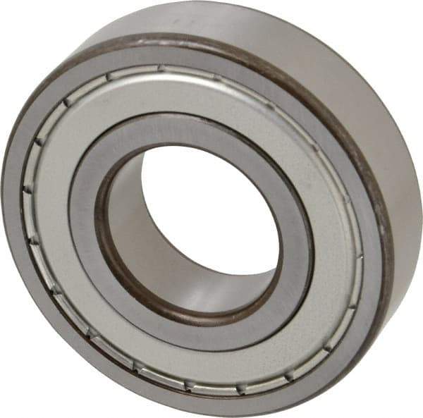SKF - 35mm Bore Diam, 80mm OD, Double Shield Deep Groove Radial Ball Bearing - 21mm Wide, 1 Row, Round Bore, 19,000 Nm Static Capacity, 35,100 Nm Dynamic Capacity - Apex Tool & Supply