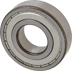 SKF - 35mm Bore Diam, 80mm OD, Double Shield Deep Groove Radial Ball Bearing - 21mm Wide, 1 Row, Round Bore, 19,000 Nm Static Capacity, 35,100 Nm Dynamic Capacity - Apex Tool & Supply