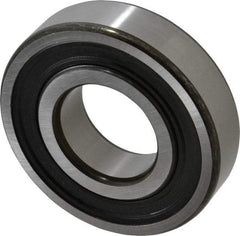 SKF - 40mm Bore Diam, 90mm OD, Double Seal Deep Groove Radial Ball Bearing - 23mm Wide, 1 Row, Round Bore, 24,000 Nm Static Capacity, 42,300 Nm Dynamic Capacity - Apex Tool & Supply