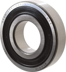 SKF - 45mm Bore Diam, 100mm OD, Double Seal Deep Groove Radial Ball Bearing - 25mm Wide, 1 Row, Round Bore, 31,500 Nm Static Capacity, 55,300 Nm Dynamic Capacity - Apex Tool & Supply