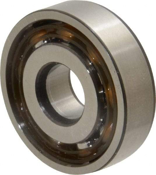SKF - 10mm Bore Diam, 30mm OD, Open Angular Contact Radial Ball Bearing - 9mm Wide, 1 Row, Round Bore, 3,350 Lb Static Capacity, 7,020 Lb Dynamic Capacity - Apex Tool & Supply